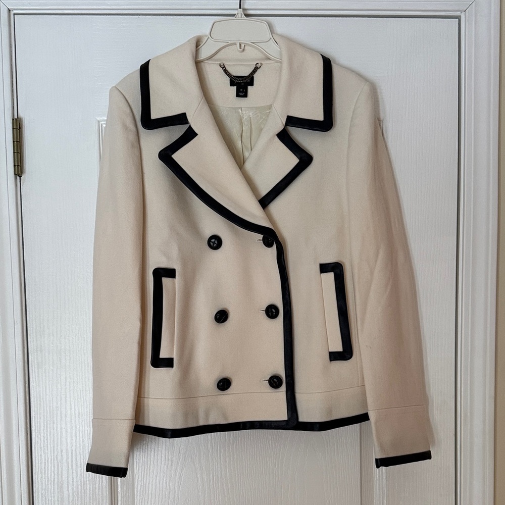 J. Crew Vintage Wool Pea Coat Stadium Jacket Size 14 Style 08411 - Picture 2 of 13